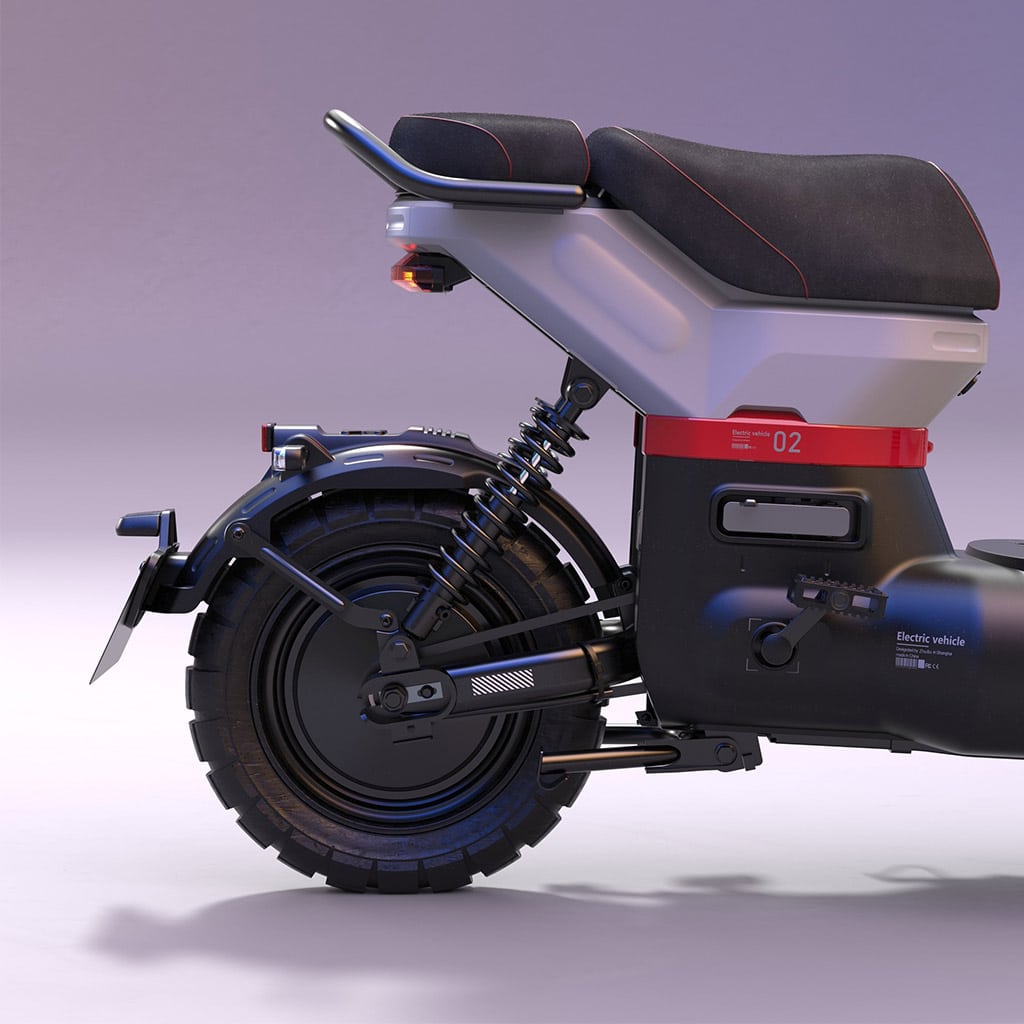 Photo-Gallery-Carousel_Electric Bicycle_UM-DB10_10 inch 1200W rated power hub motor_rear disc brake_dual rear shock absorber