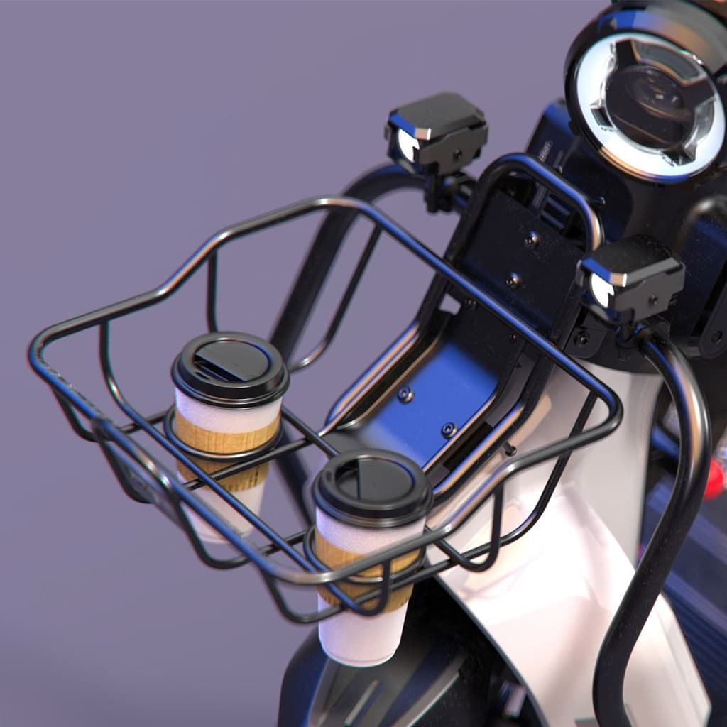 Photo-Gallery-Carousel_Electric Bicycle_UM-DB10_Optional basket_head spotlights