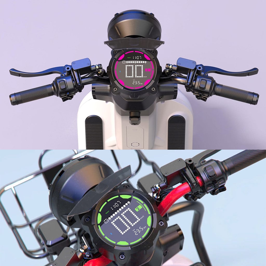 Photo-Gallery-Carousel_Electric Bicycle_UM-DB10_big LED dashboard showing full functions