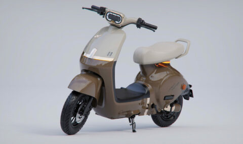 Photo-Album-_Electric Bicycle_UM-DB09_Lf._side1_Brown_Rice-Golden